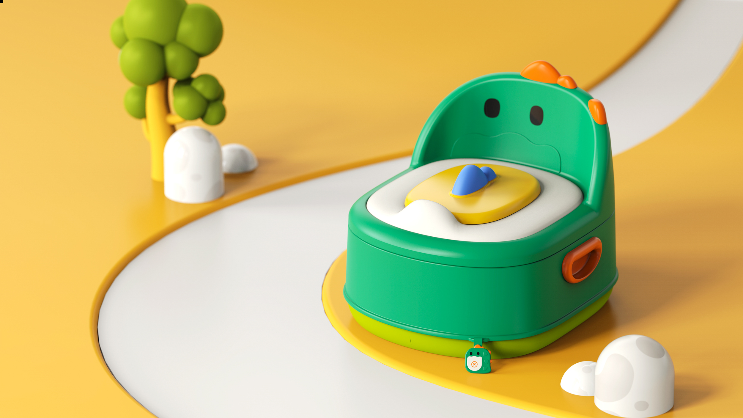 Maternal and infant products，industrial design，product design，Little dinosaur，Baby toilet，articles for daily use，Children's products，