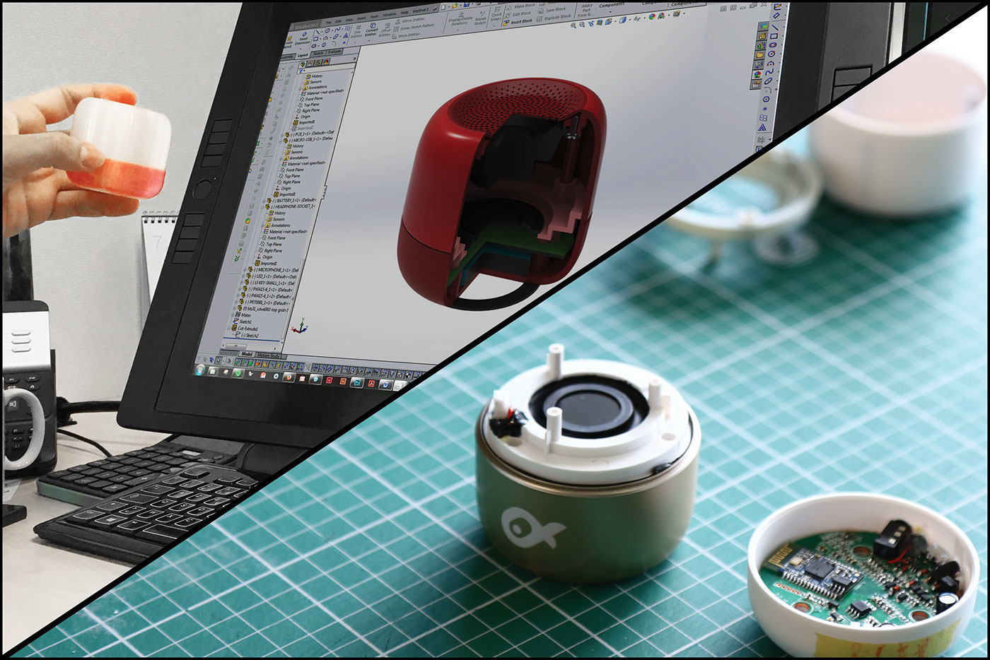 POSS - BTS31，cylinder，product design，loudspeaker box，sound，