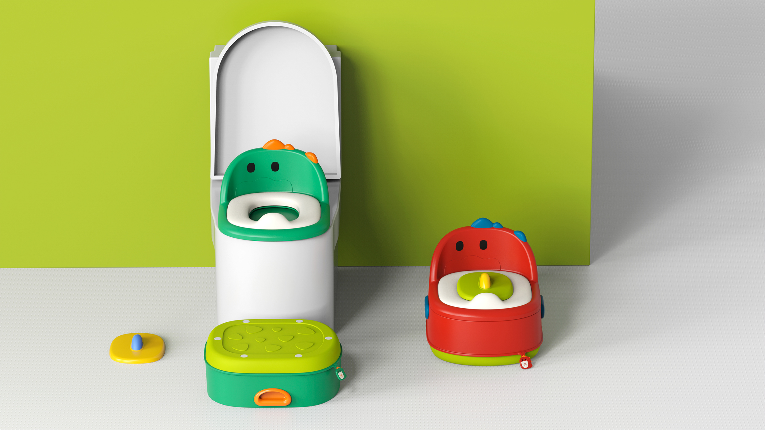 Maternal and infant products，industrial design，product design，Little dinosaur，Baby toilet，articles for daily use，Children's products，