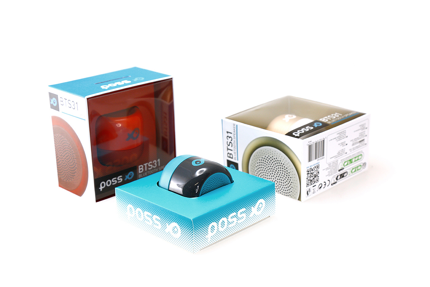 POSS - BTS31，cylinder，product design，loudspeaker box，sound，