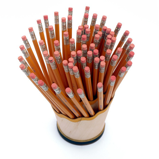 笔筒，文具，铅笔，木，趣味，