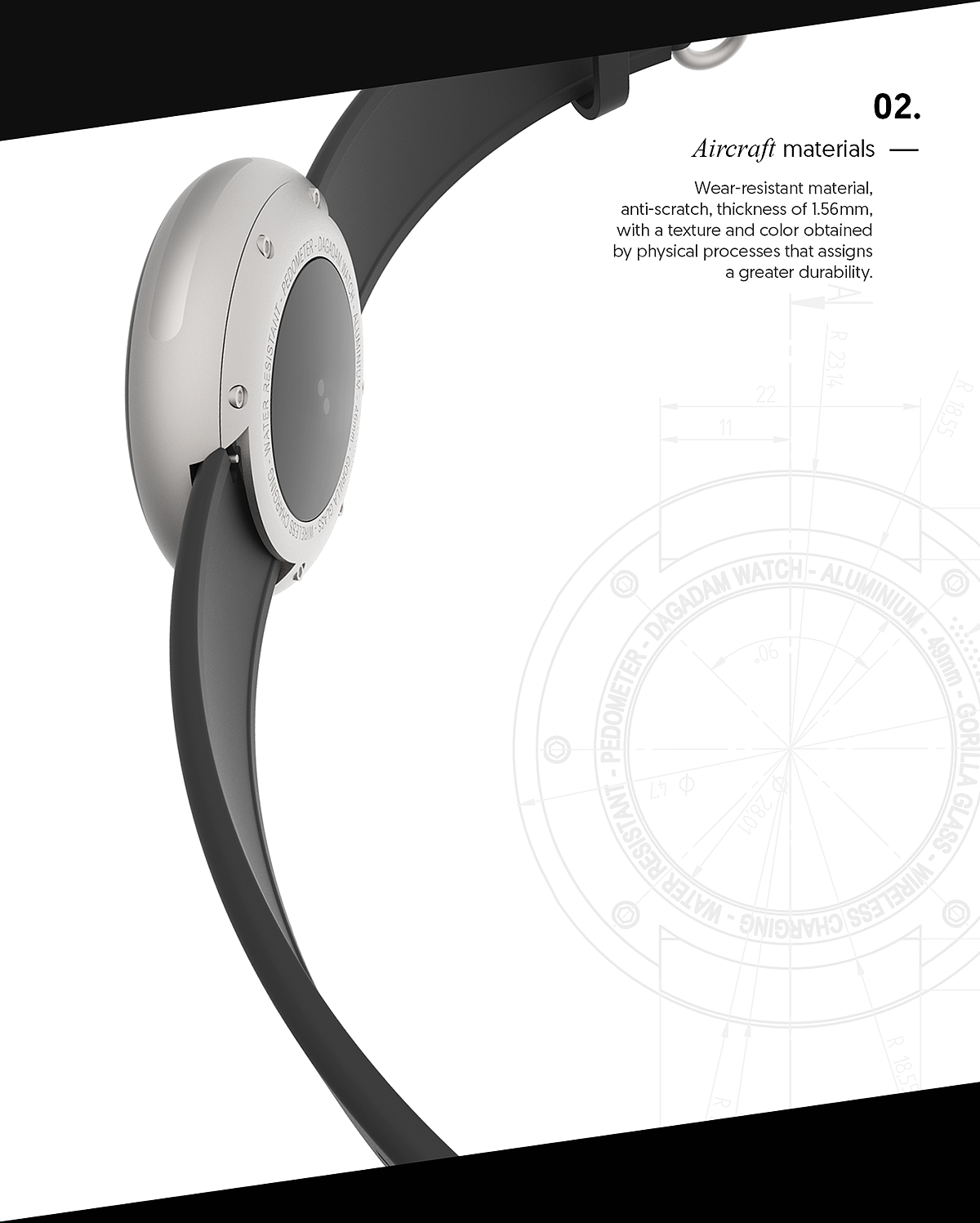 today，Intelligent Watch，Digital，Curved screen design，product design，