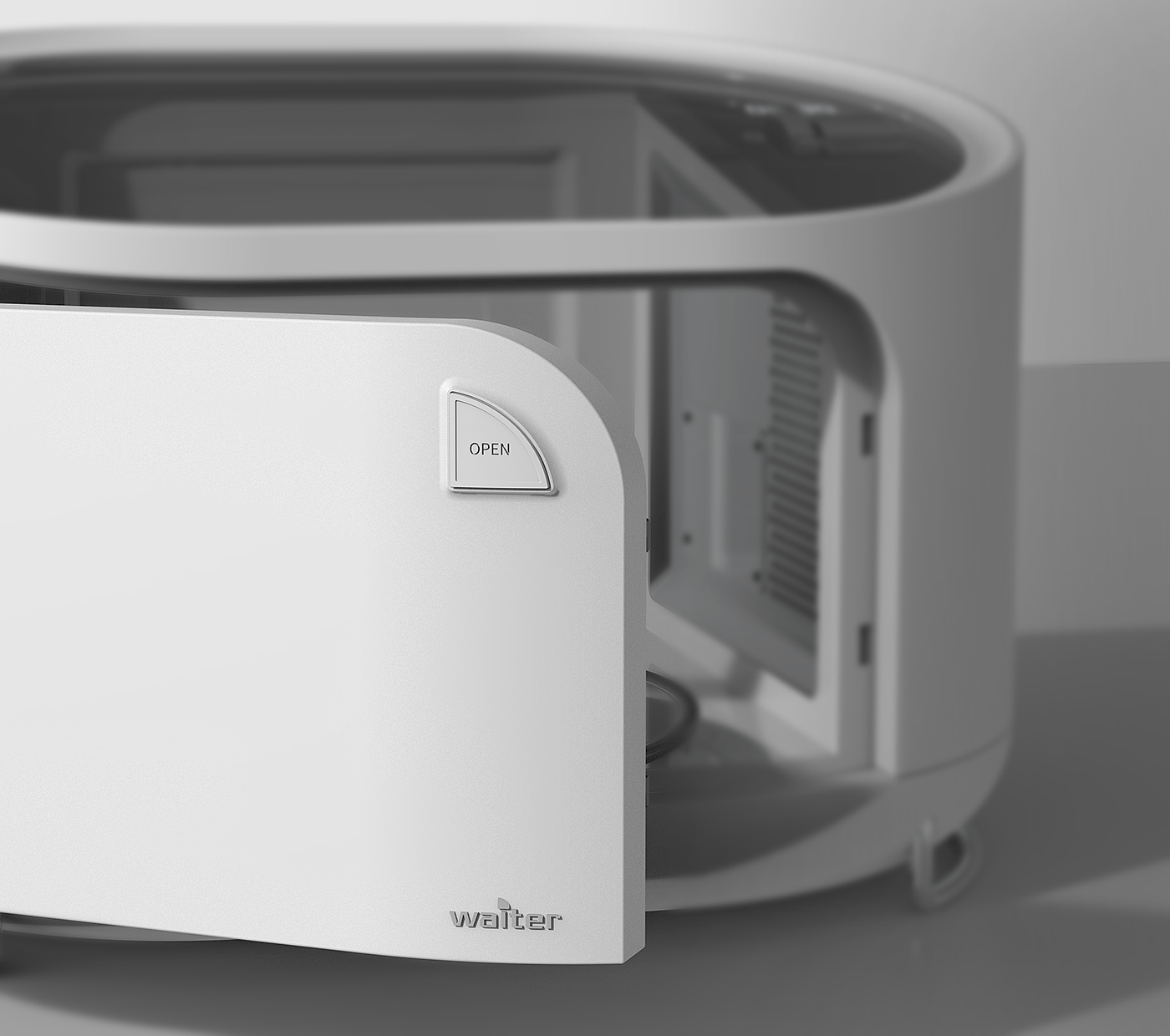 Waiter，Microwave Oven，cooking，