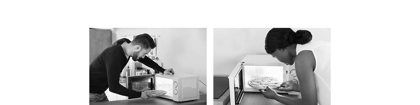 Waiter，Microwave Oven，cooking，