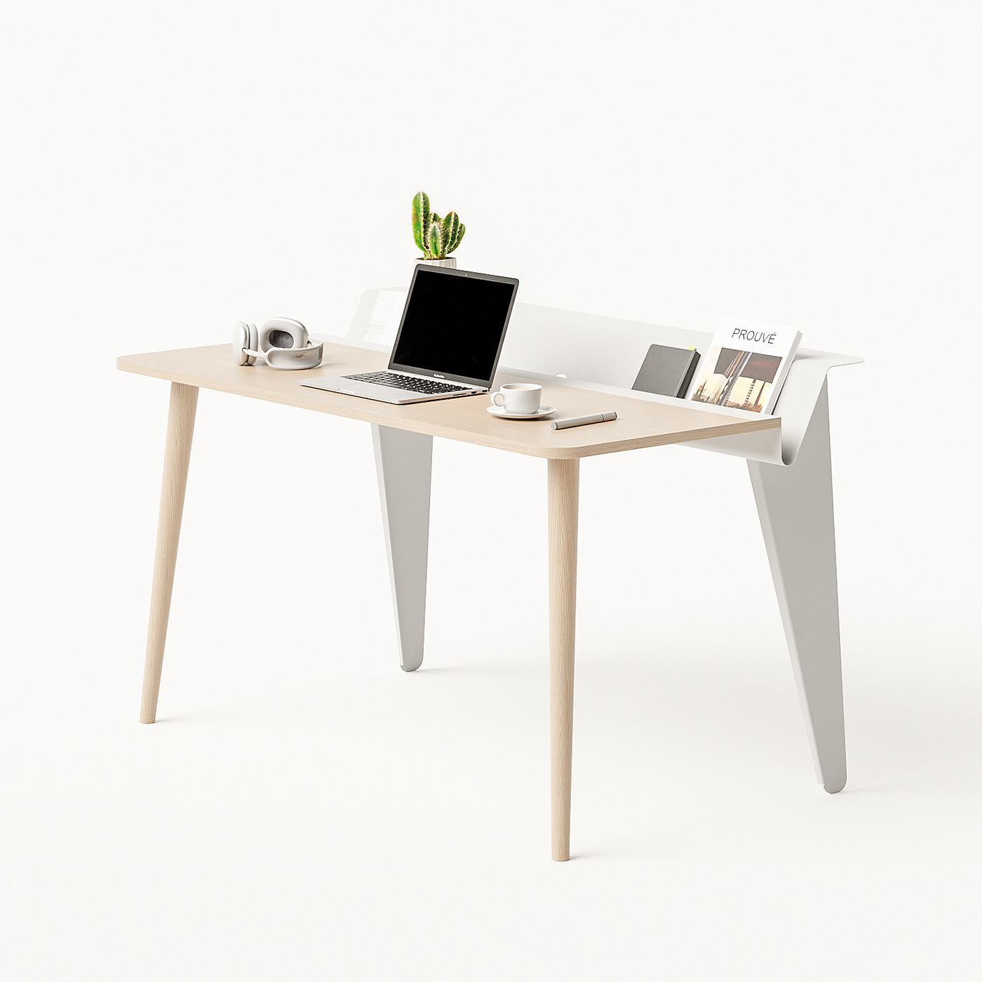 书桌，简洁，清新，收纳，