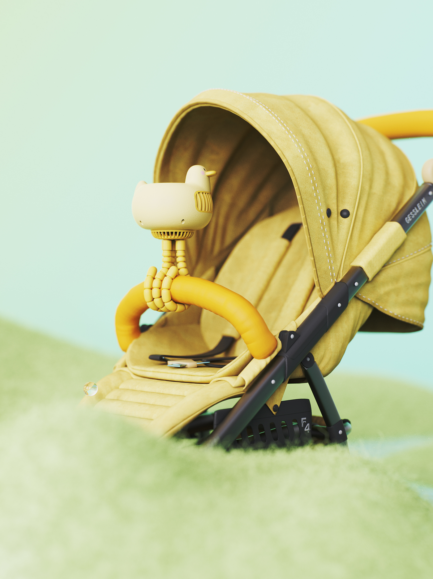 Blow Duck，Cute duck，cool duck，Stroller fan，Small fan，Turbofan，Fan design，Cartoon，
