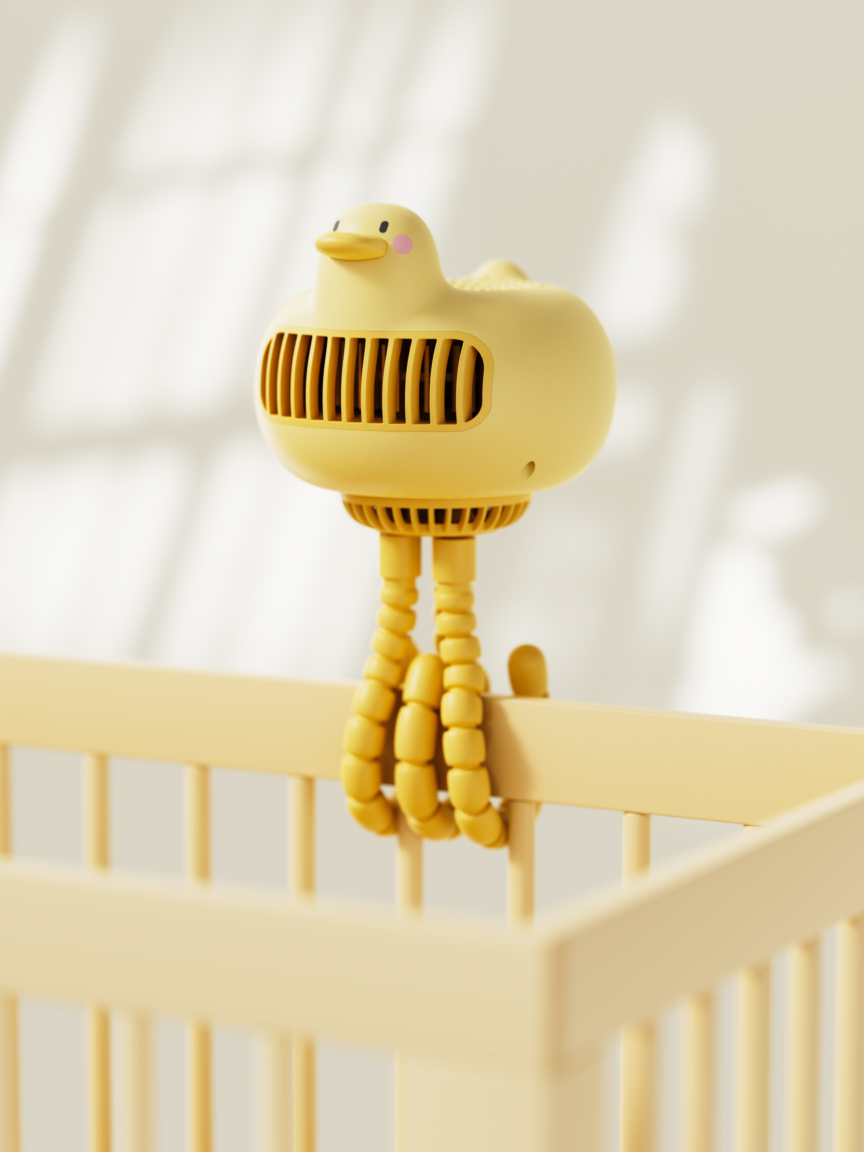 Blow Duck，Cute duck，cool duck，Stroller fan，Small fan，Turbofan，Fan design，Cartoon，