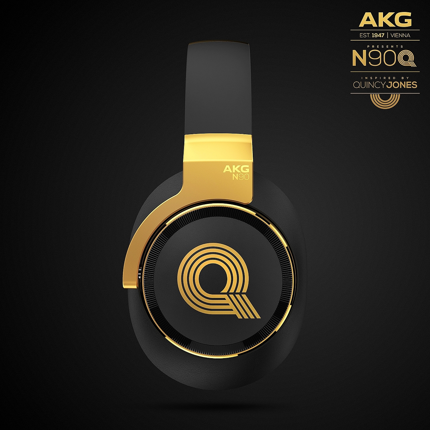 AKG N90Q，黑色，黄色，耳机，设备，