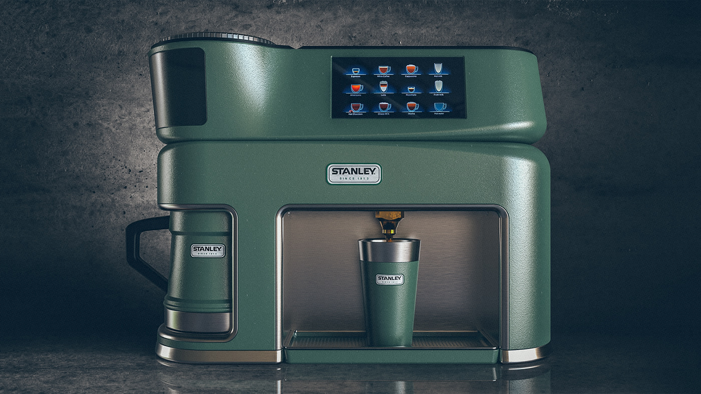 Stanley Stanley，Render，modeling，Coffee machine，household electrical appliances，