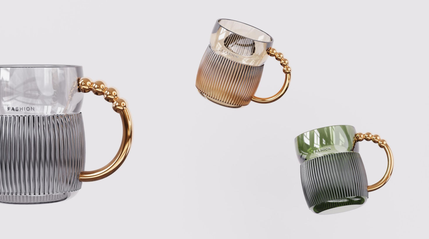 Light luxury，high-end，glass，Tooth cup，Shower Room，Home Furnishing，