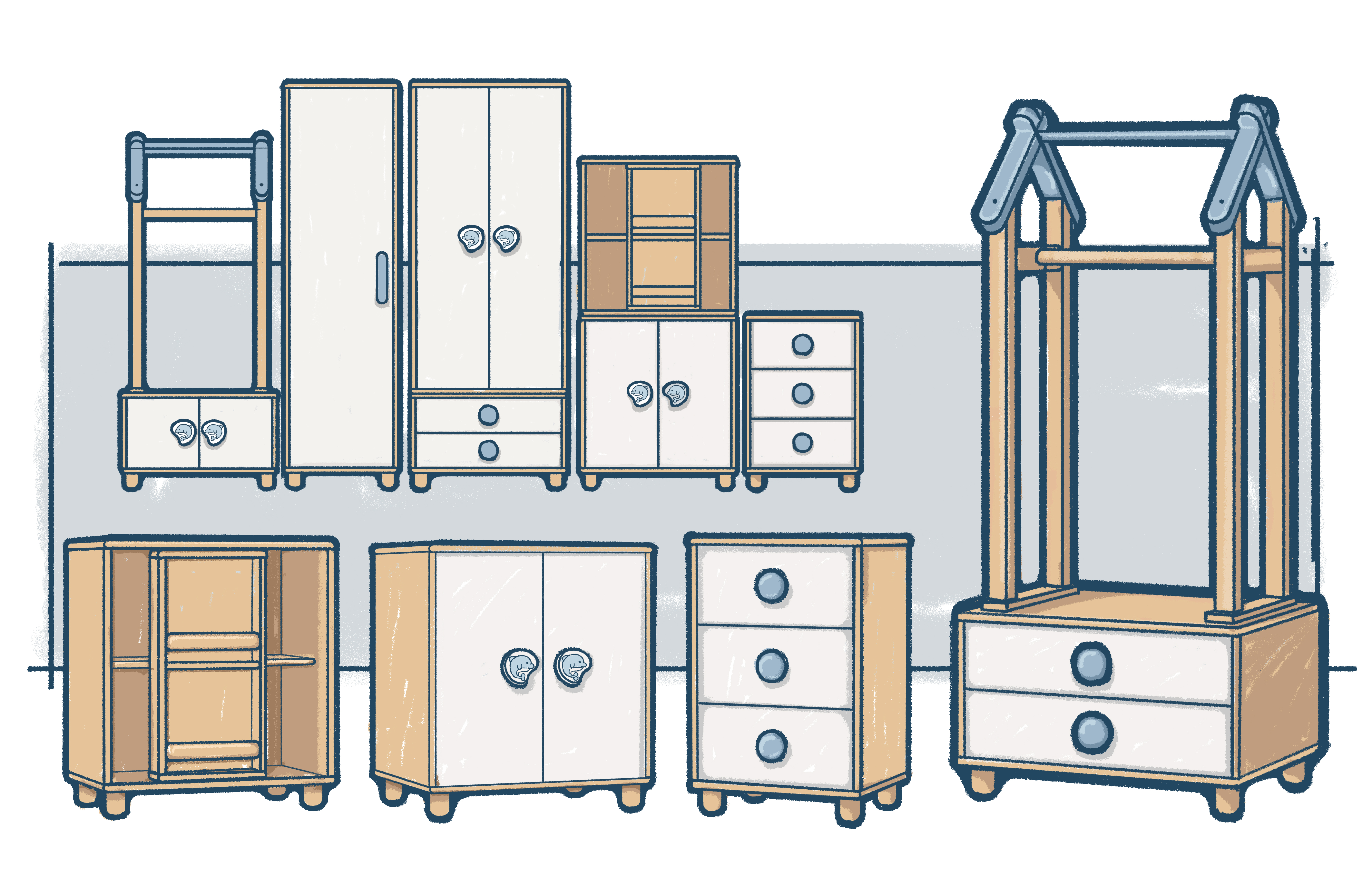 Children's furniture，Hand drawn sketch of product，furniture design ，Children's creativity，Furniture Sketch，Home furniture，