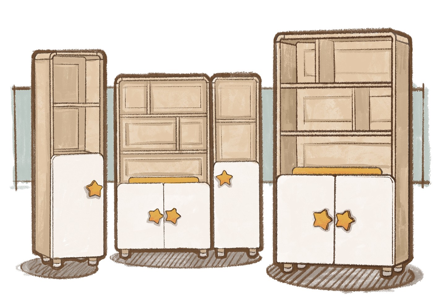 Children's furniture，Hand drawn sketch of product，furniture design ，Children's creativity，Furniture Sketch，Home furniture，