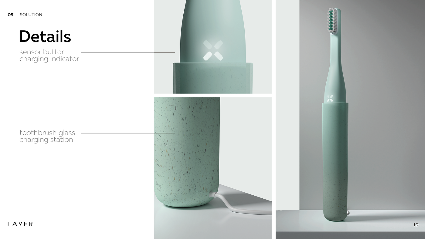 intelligent exchange，toothbrush，layer，