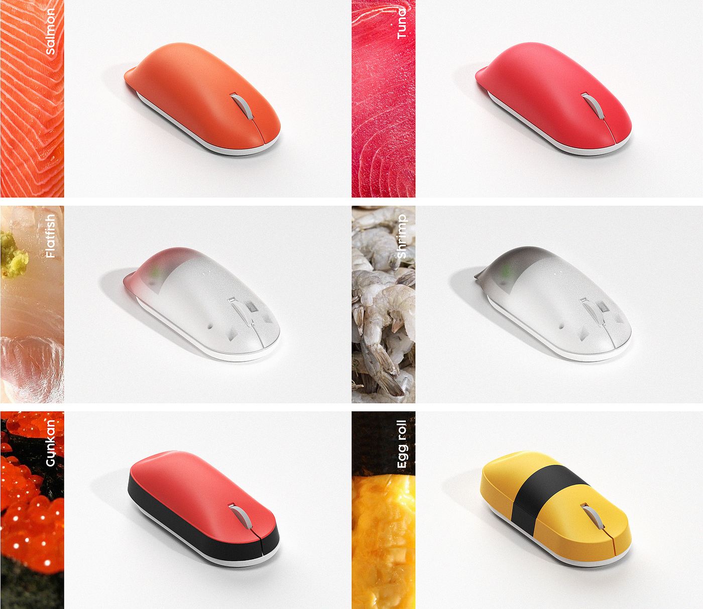 Moushi，mouse，Sushi，product design，