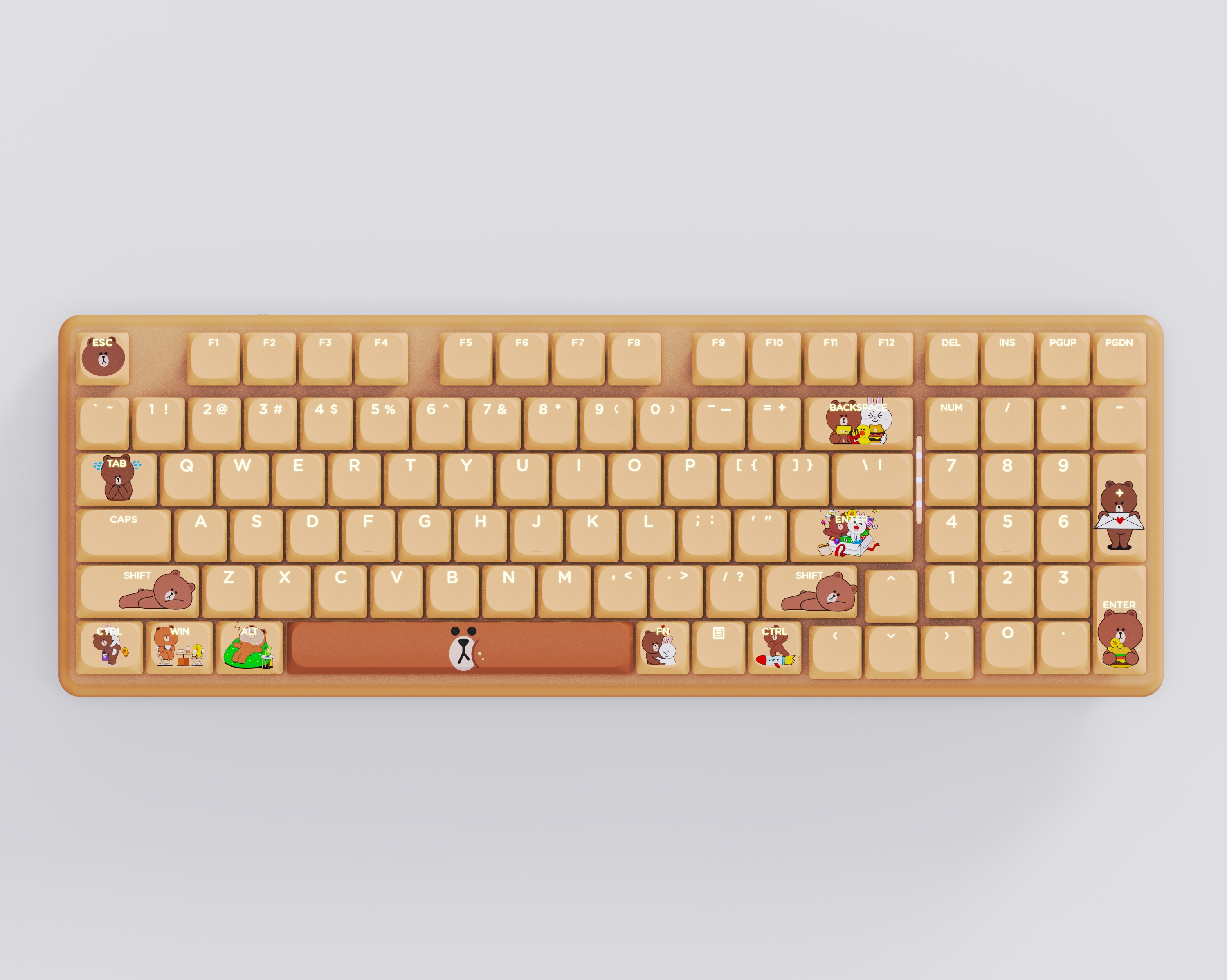 A keyboard with a variety of practical scenarios，