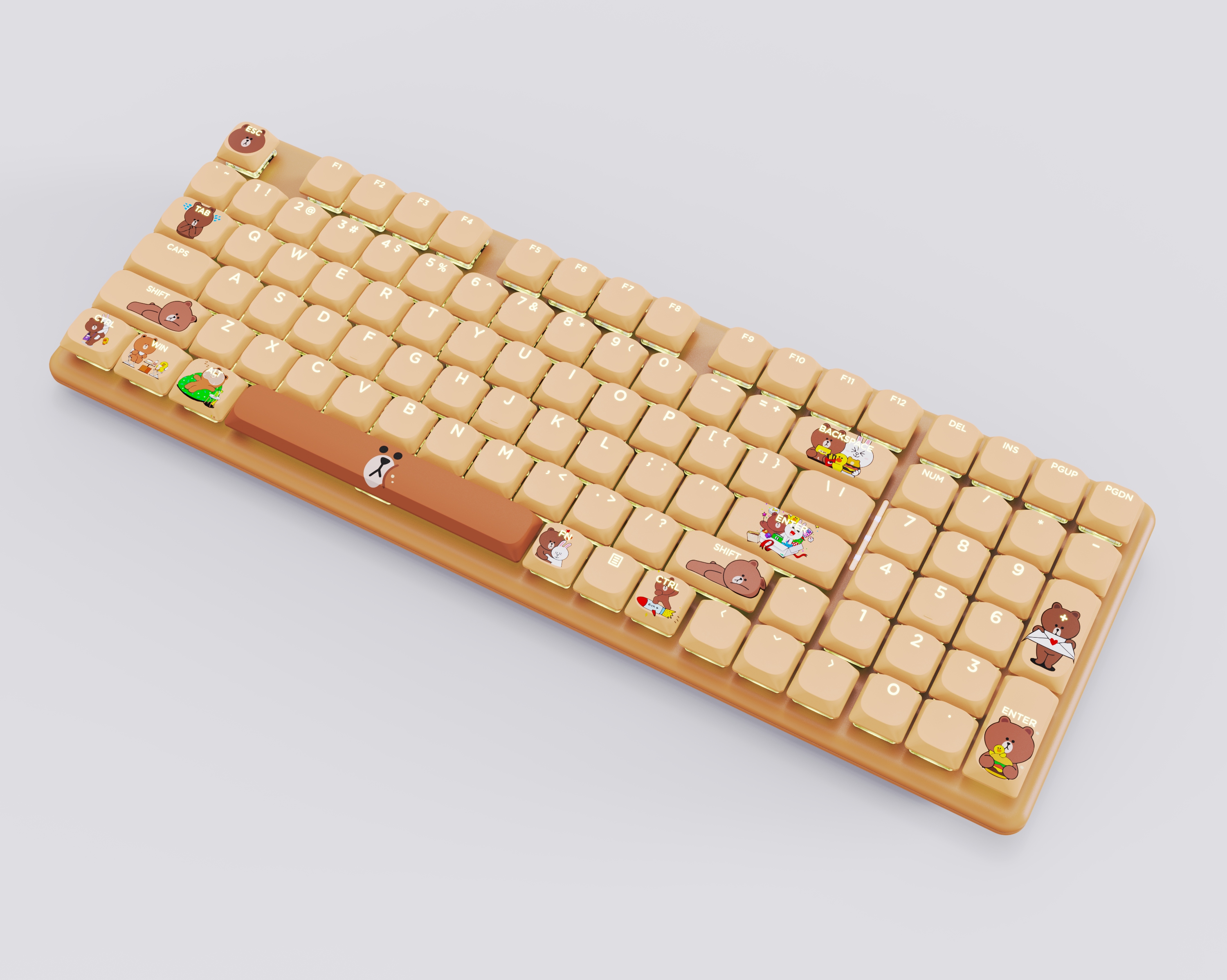 A keyboard with a variety of practical scenarios，