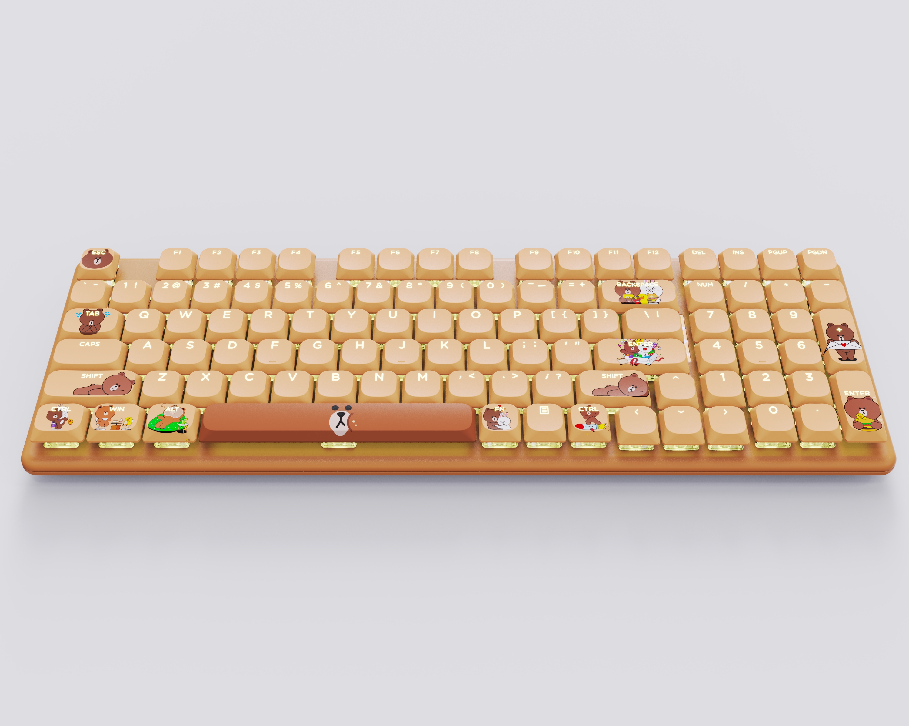 A keyboard with a variety of practical scenarios，