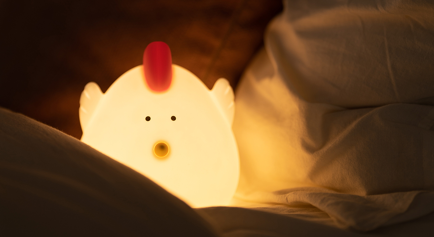 chick，Silicone lamp，Breast feeding lamp，