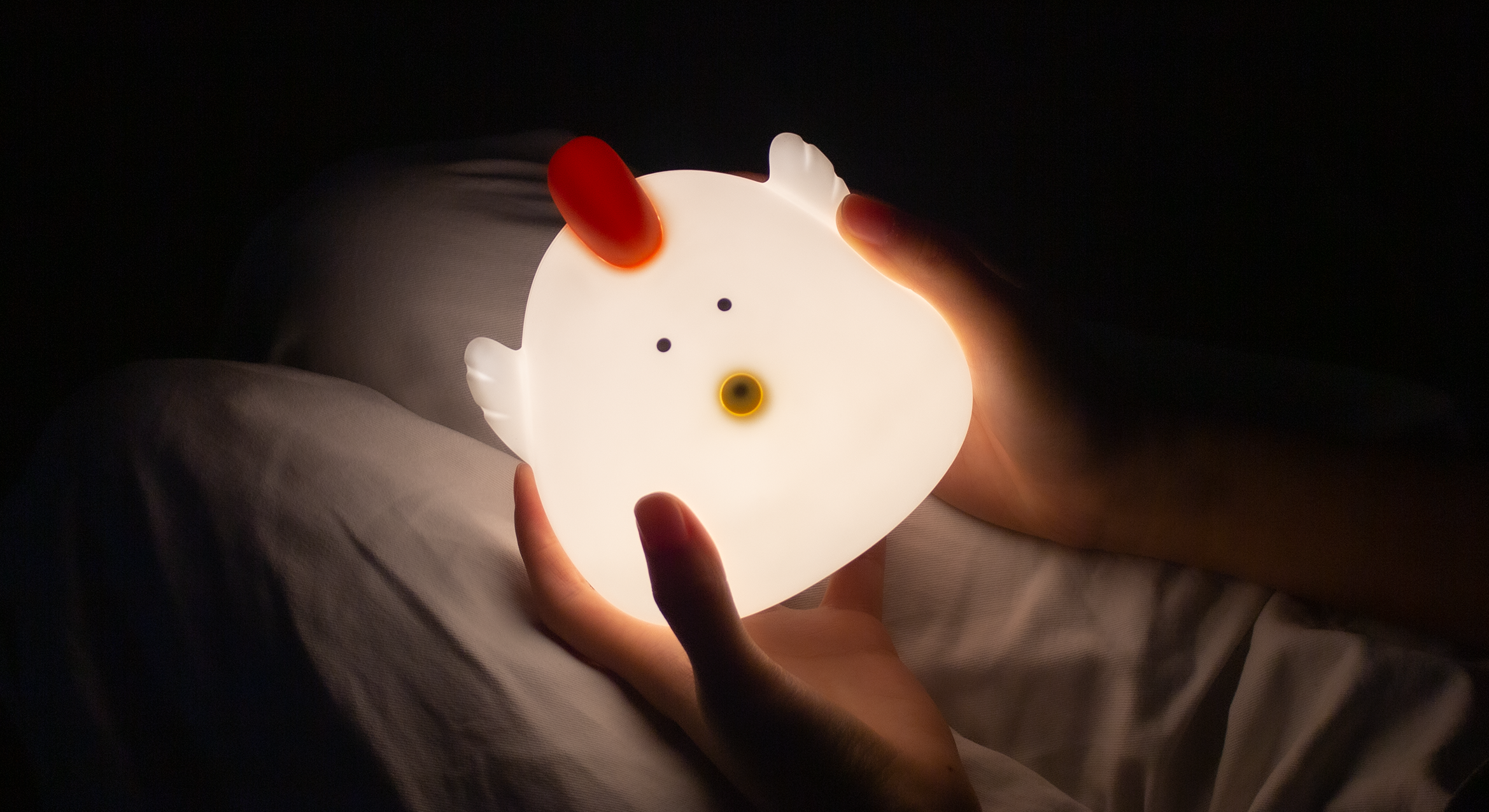 chick，Silicone lamp，Breast feeding lamp，