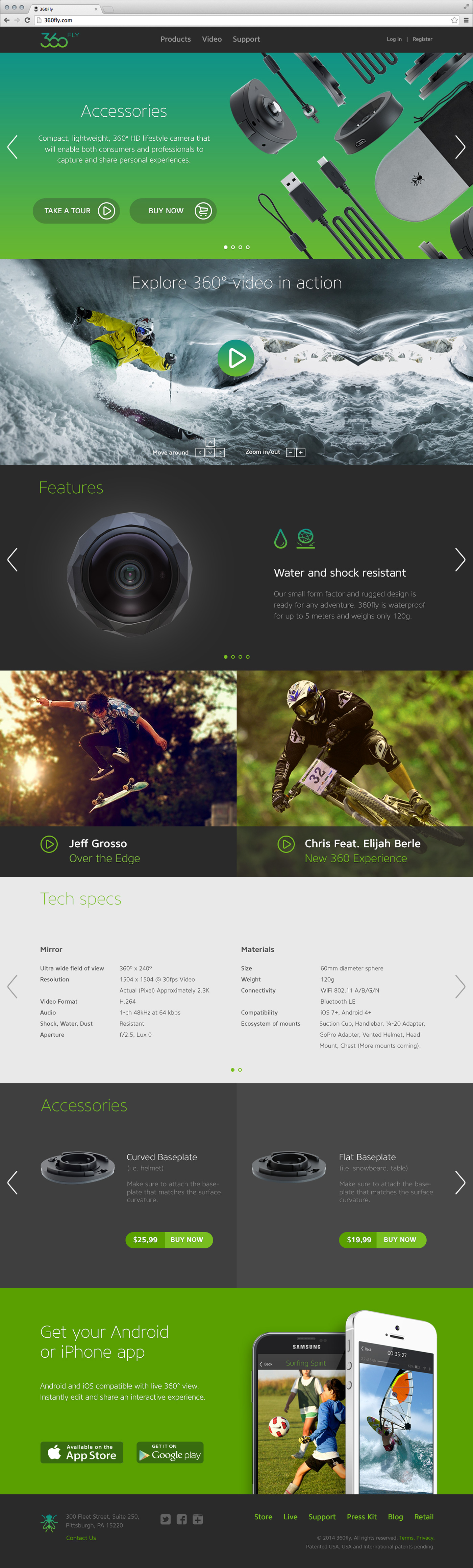 360fly，Mini，spherical，camera，