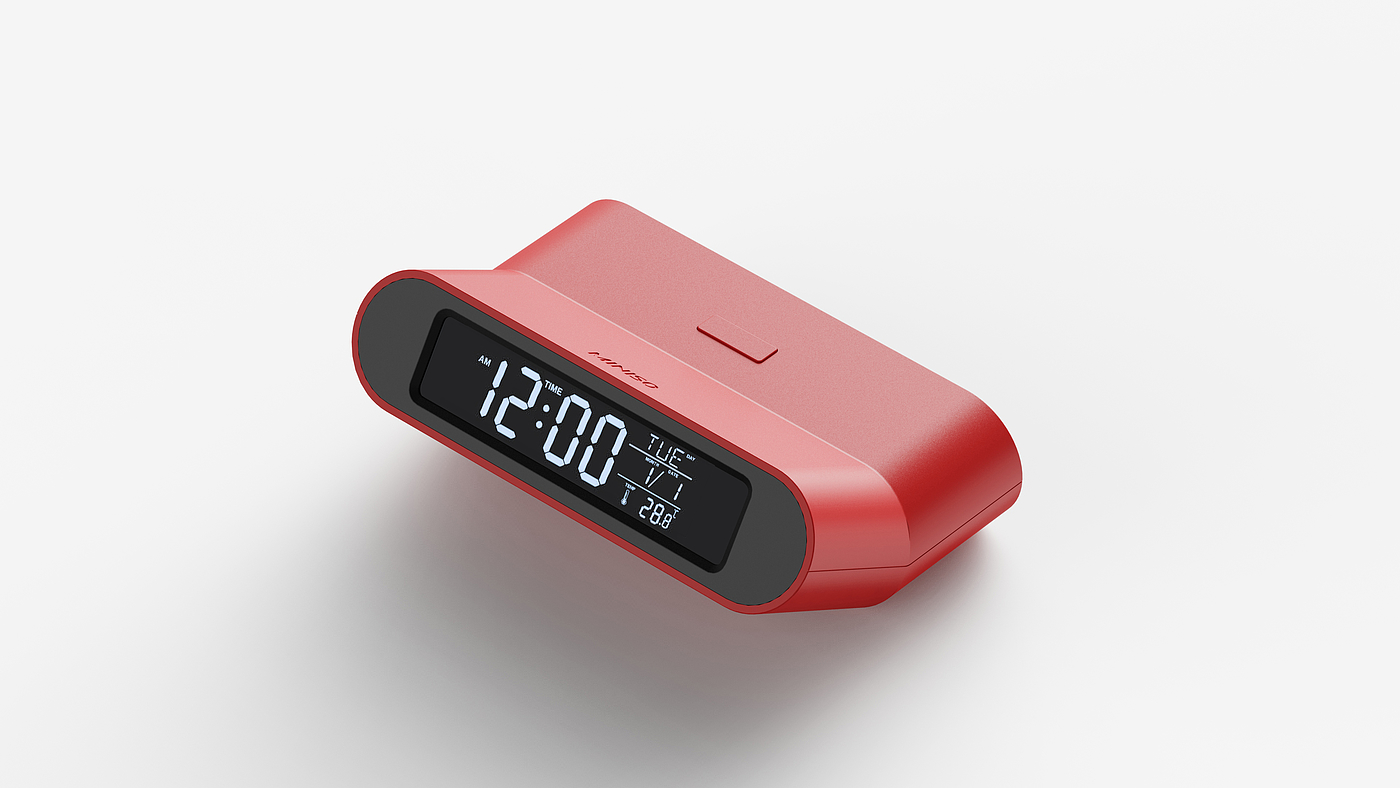 Alarm light，alarm clock，MINISO，SCREEN，