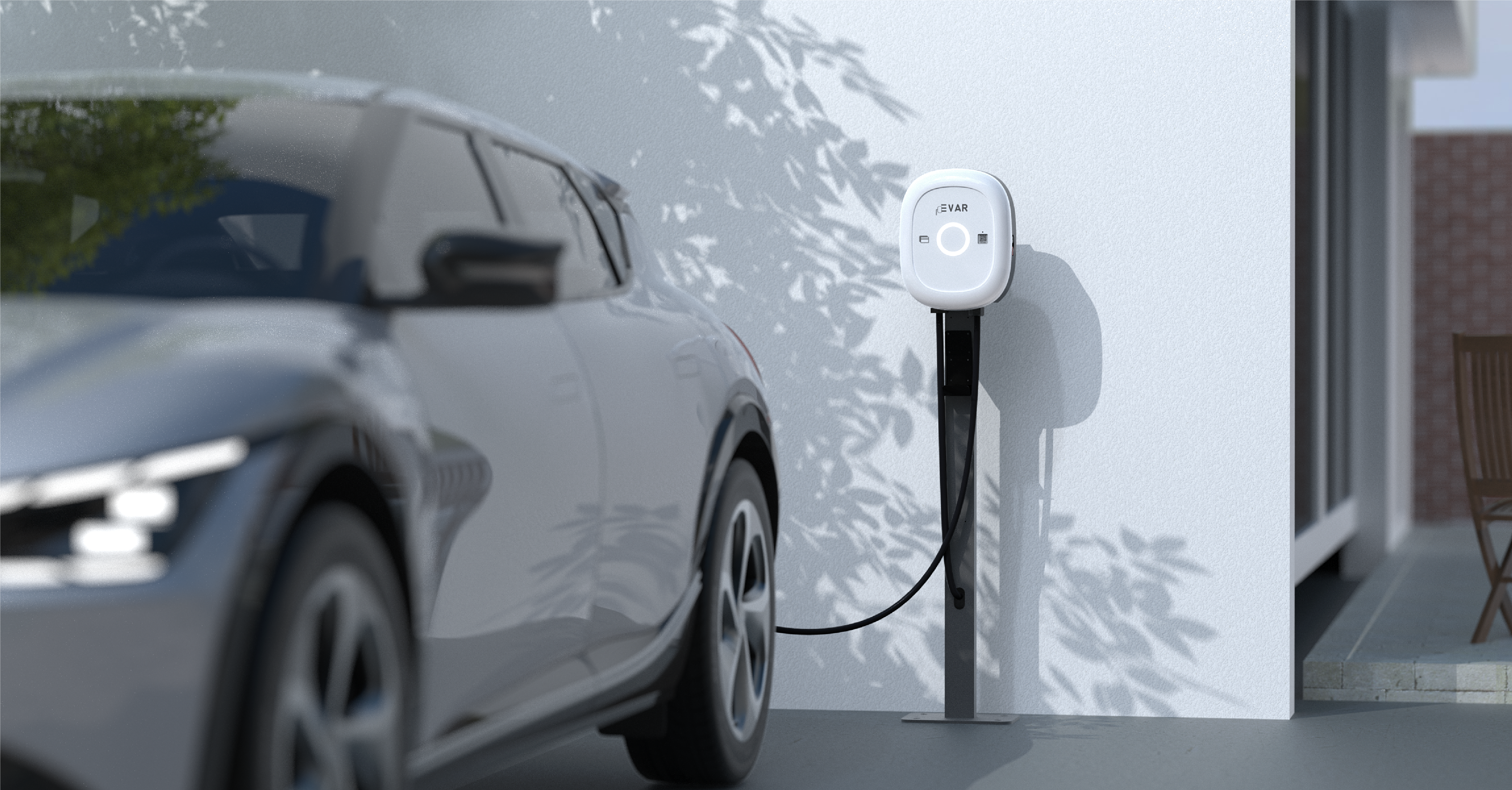 Smart electric car，Charger，appearance，App UI，