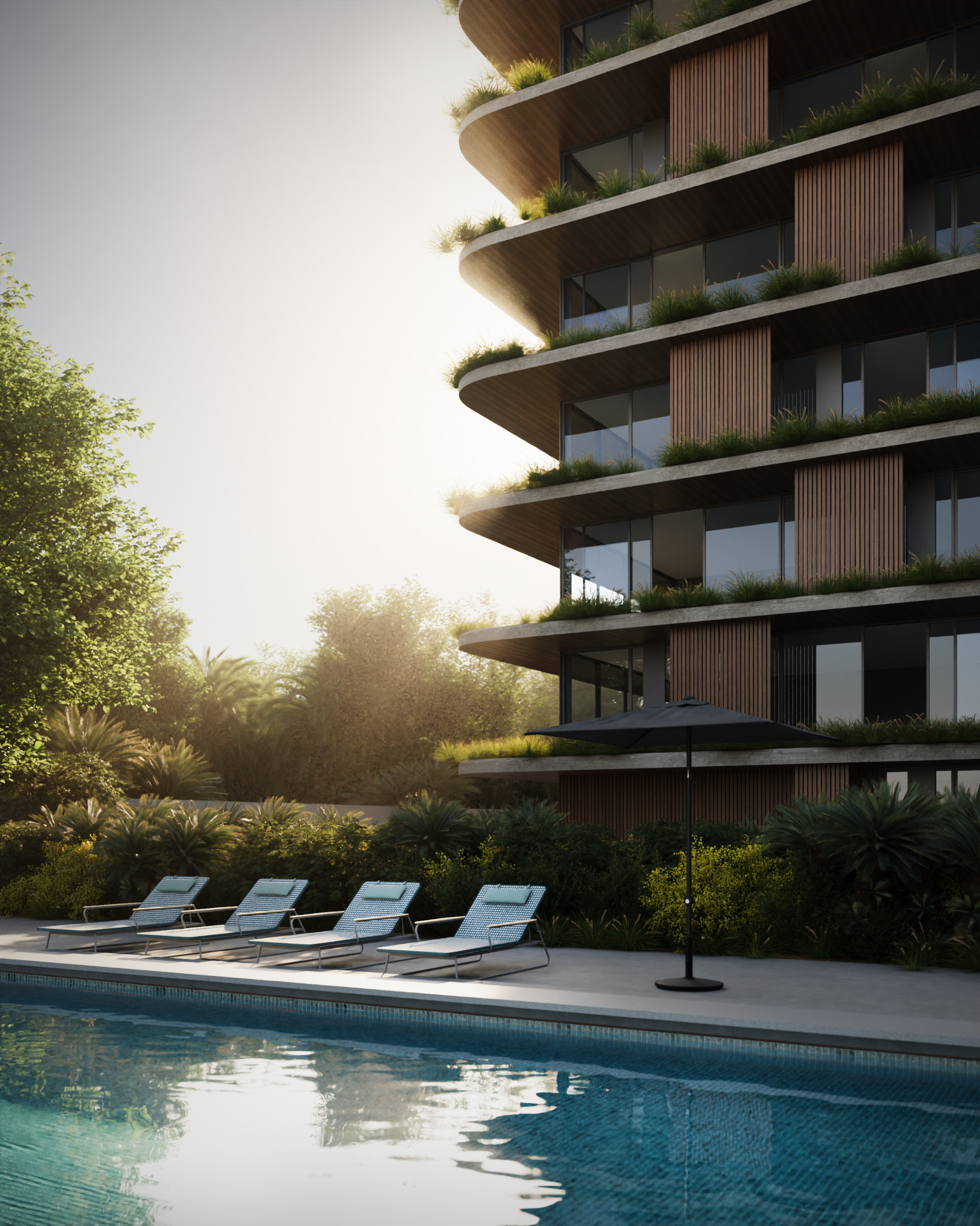 cgi，Private villa，3D visualization，Construction Project，