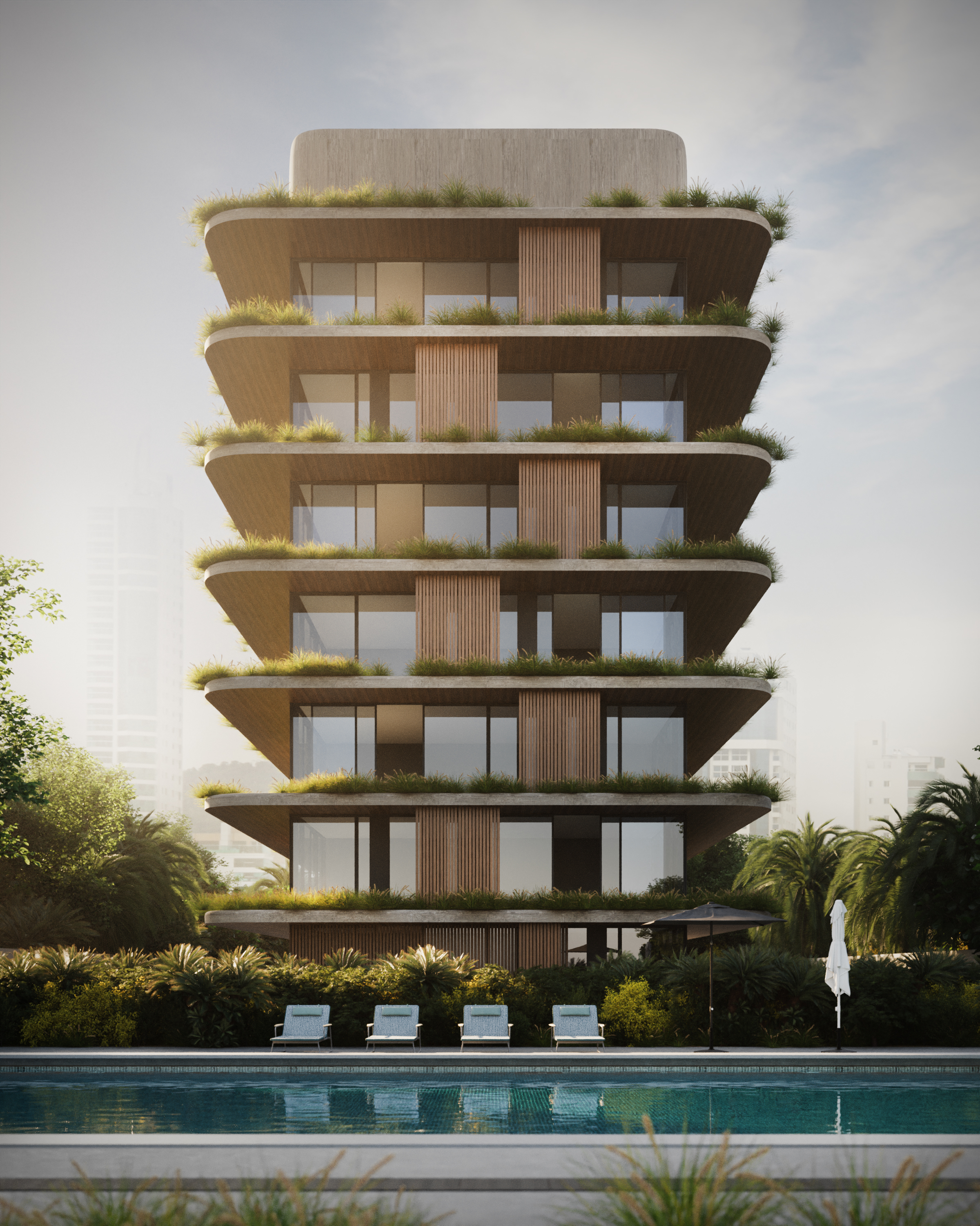 cgi，Private villa，3D visualization，Construction Project，