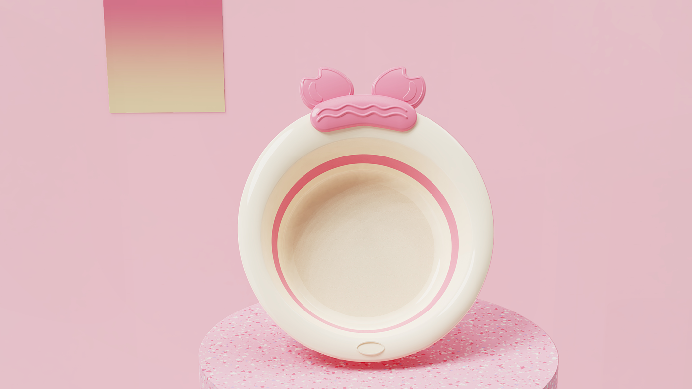 Cute fun，lovely，affinity，Mellow，Cartoon，Children's washbasin，