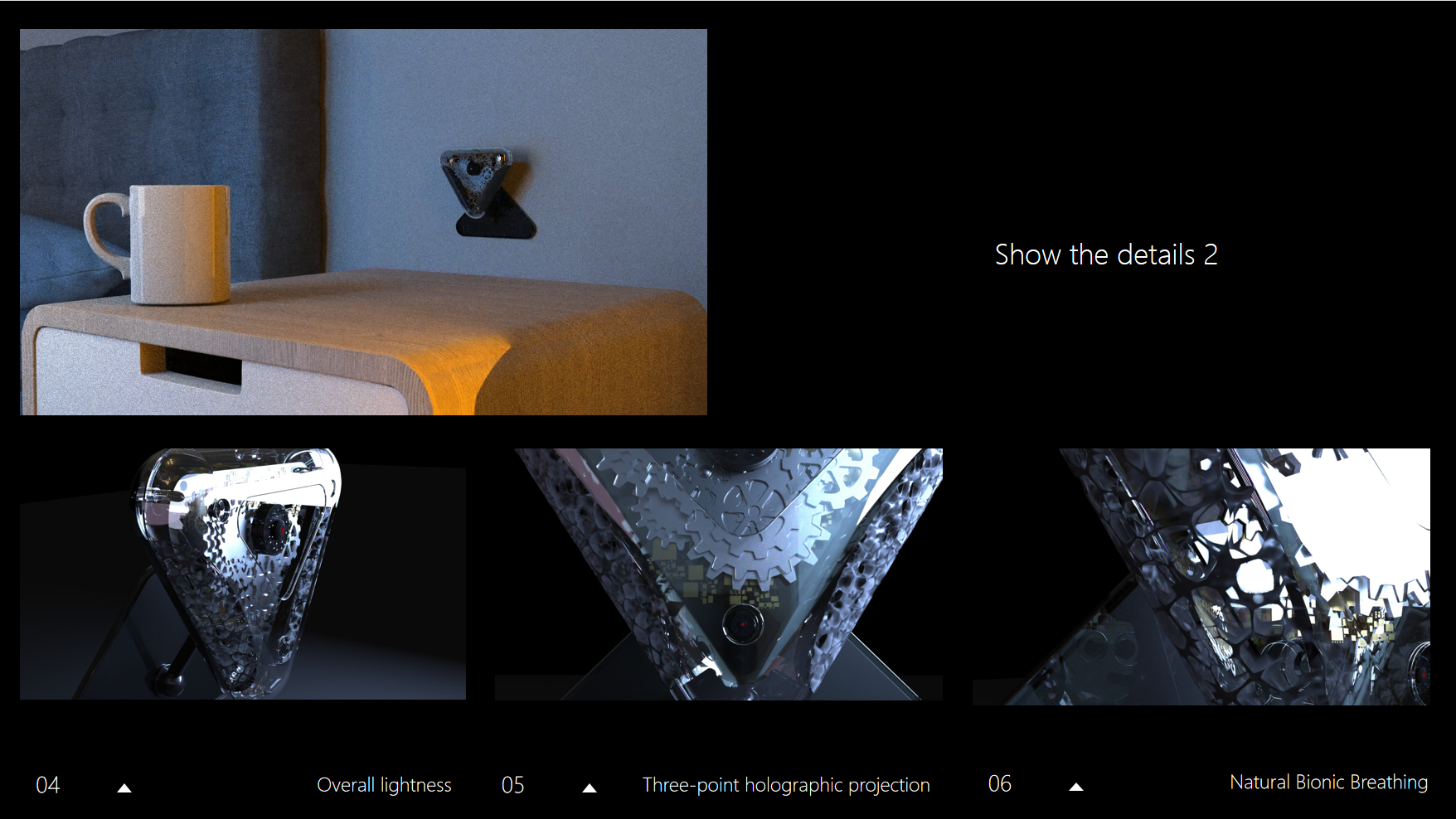 conceptual design，future，Aging products，Holographic projection，