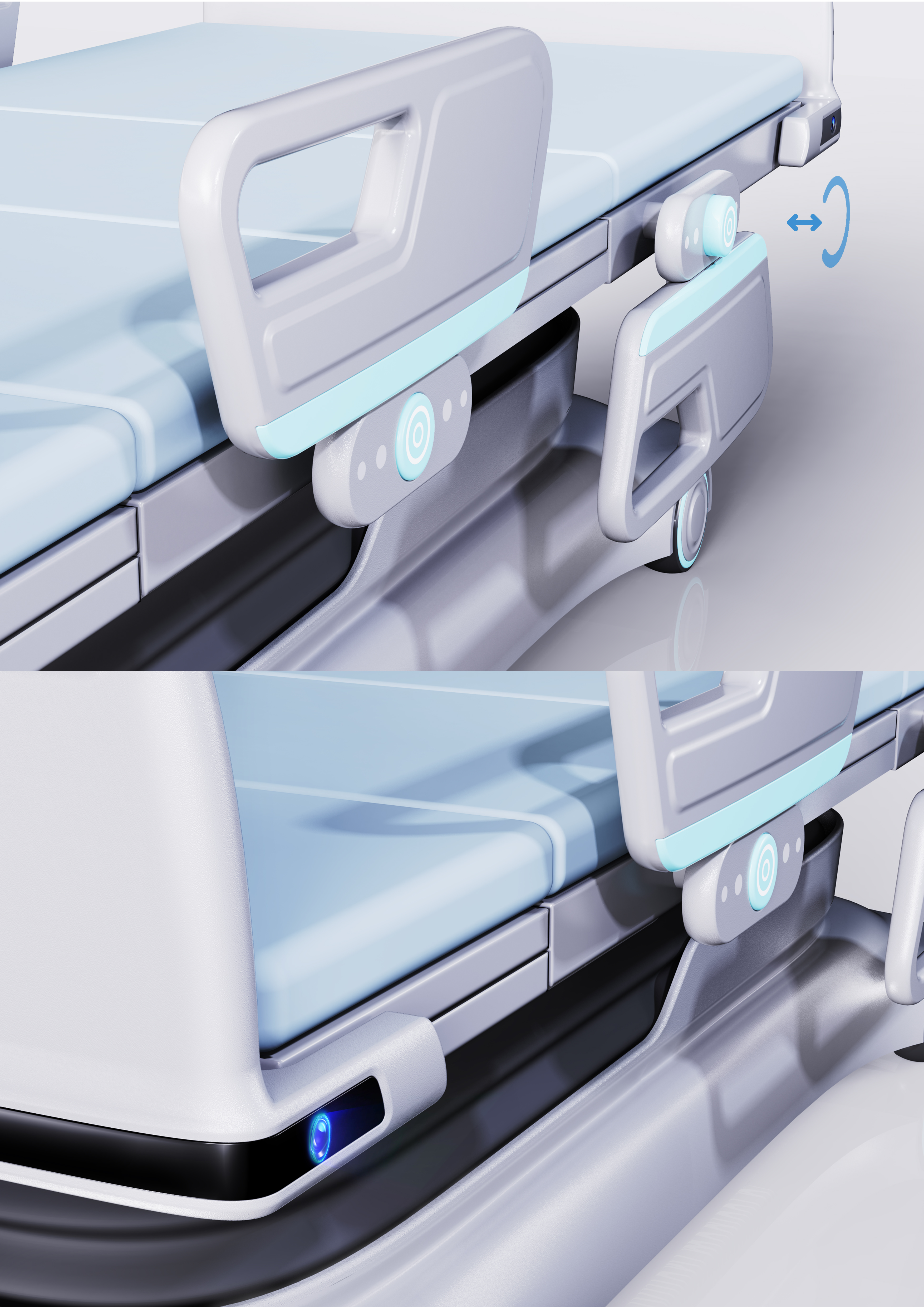 concept，intelligence，medical apparatus and instruments，Medical bed，