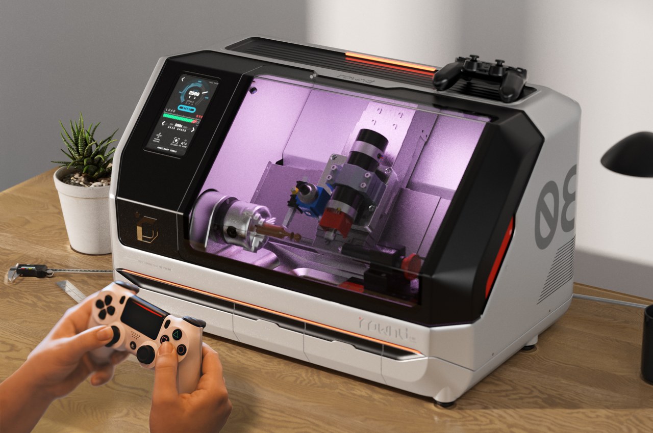 ROWND，CNC lathe，industrial design，industrial equipment ，