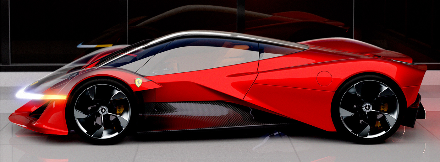 Ferrari，SIMMETRIA，Sports car，gules，