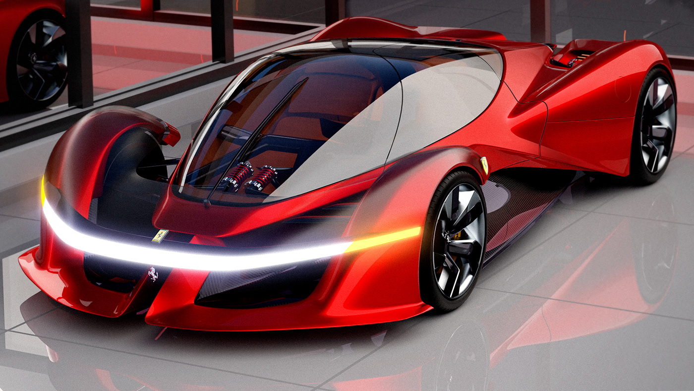 Ferrari，SIMMETRIA，Sports car，gules，