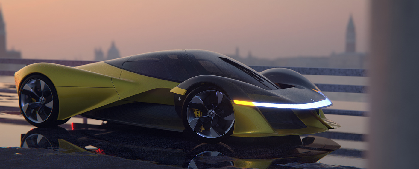 Ferrari，SIMMETRIA，Sports car，gules，