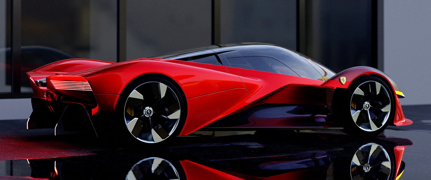 Ferrari，SIMMETRIA，Sports car，gules，