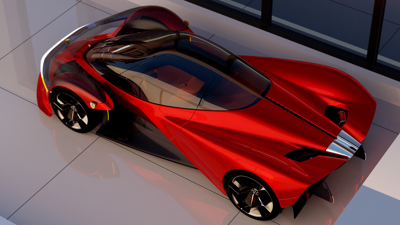 Ferrari，SIMMETRIA，Sports car，gules，