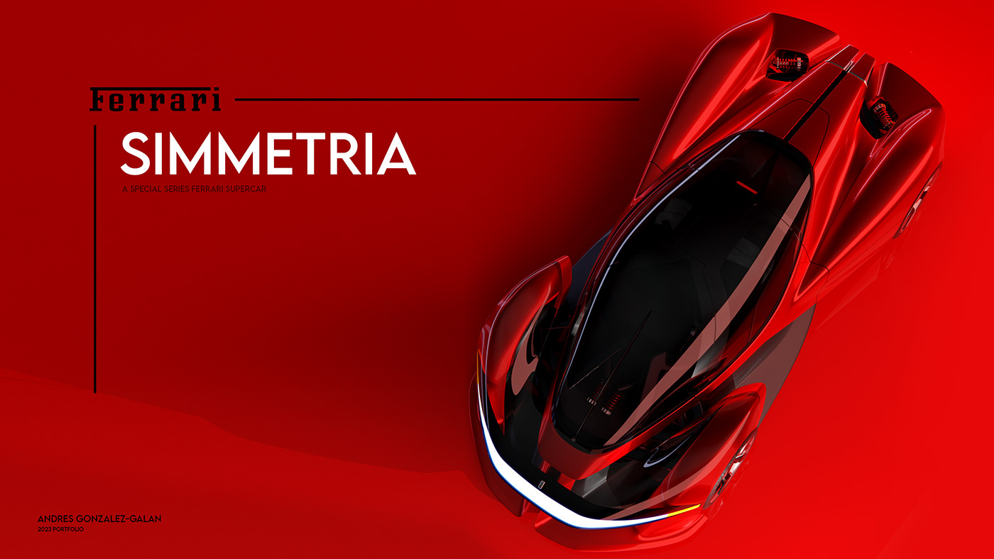 Ferrari，SIMMETRIA，Sports car，gules，