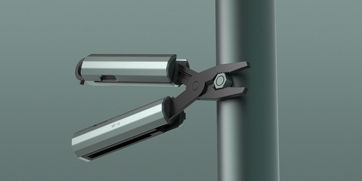 Virosh Ranga，MT-01，Multifunctional tools，product design，Military Aesthetics，urban environmental design，