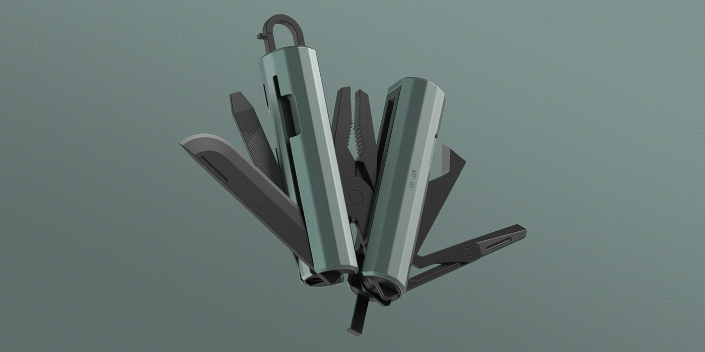 Virosh Ranga，MT-01，Multifunctional tools，product design，Military Aesthetics，urban environmental design，