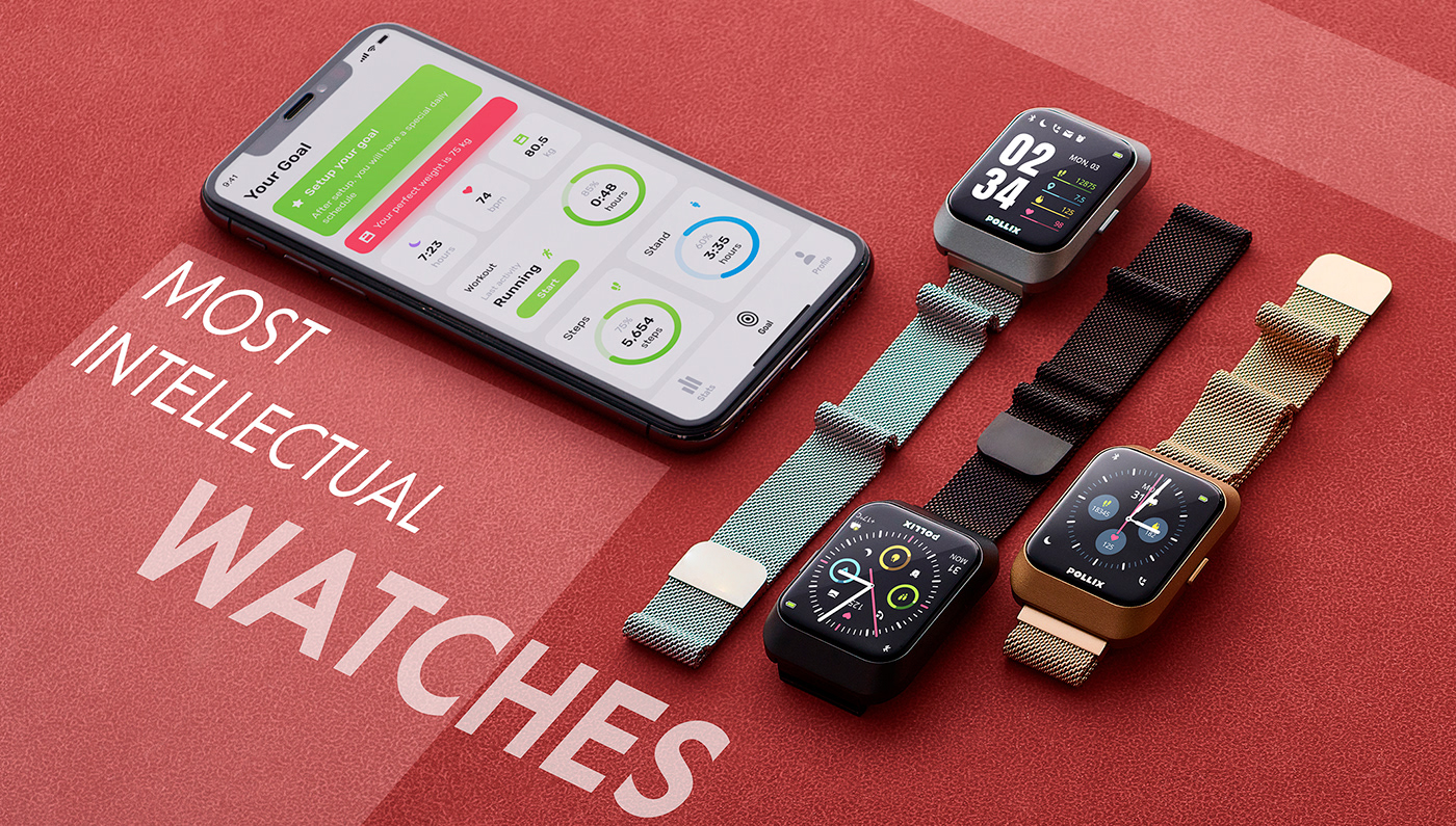 Pollix Watch，Ivan Voitovych，oito design，Polix watch，Sports style，Business Style，Simple design，industrial design，