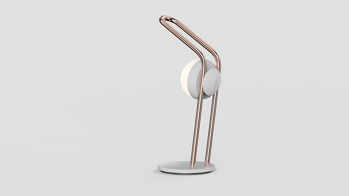 MOON light，Hongseok Seo，lamps and lanterns，product design，Simple design，Aesthetic design，