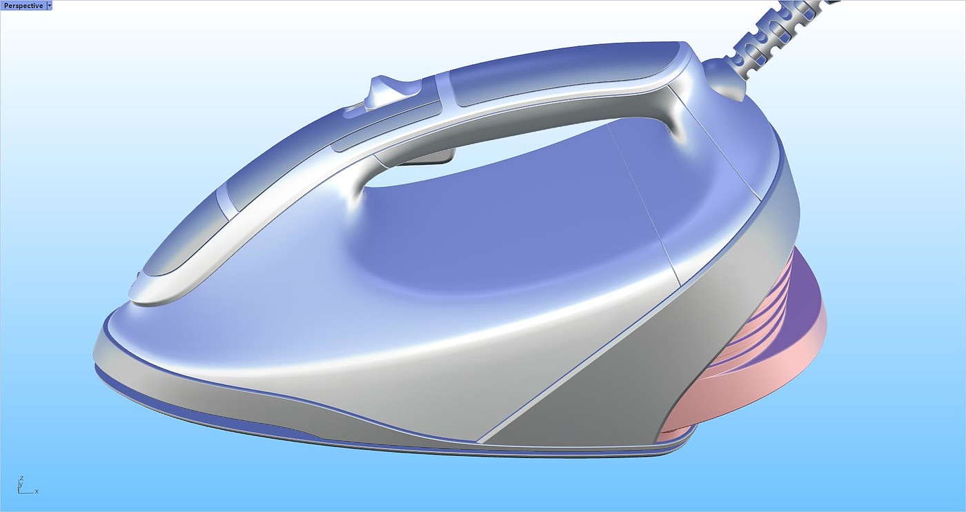 Electric iron，Design，industrial design，Rhinoceros tutorial，Rhino tutorial，Rhinoceros modeling，Tutorial sharing，modeling，