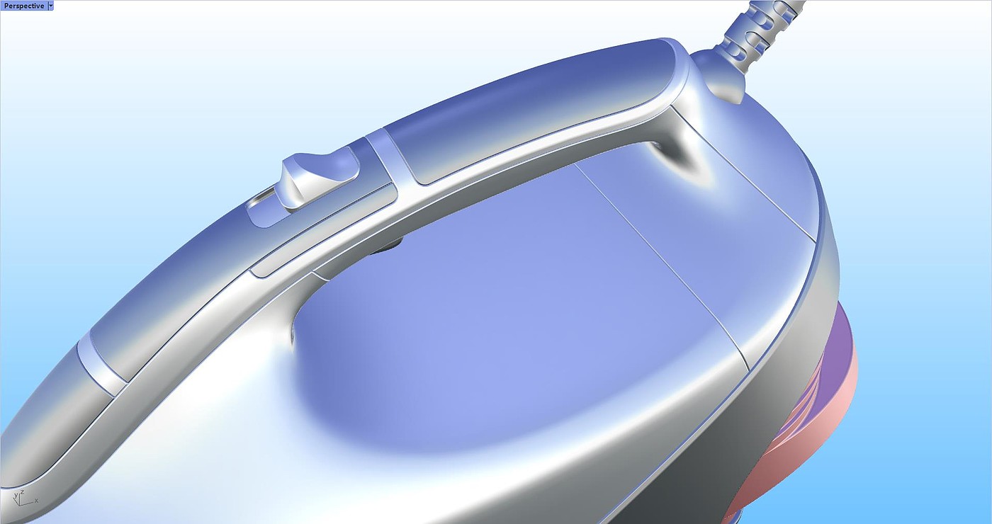 Electric iron，Design，industrial design，Rhinoceros tutorial，Rhino tutorial，Rhinoceros modeling，Tutorial sharing，modeling，