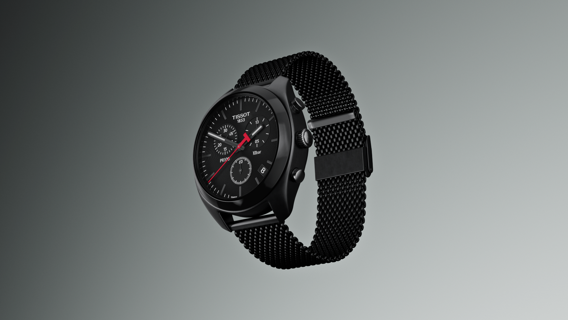 Julio Redondo，Tissot PR 100 Chronograph，Cinema 4D R23，product design，