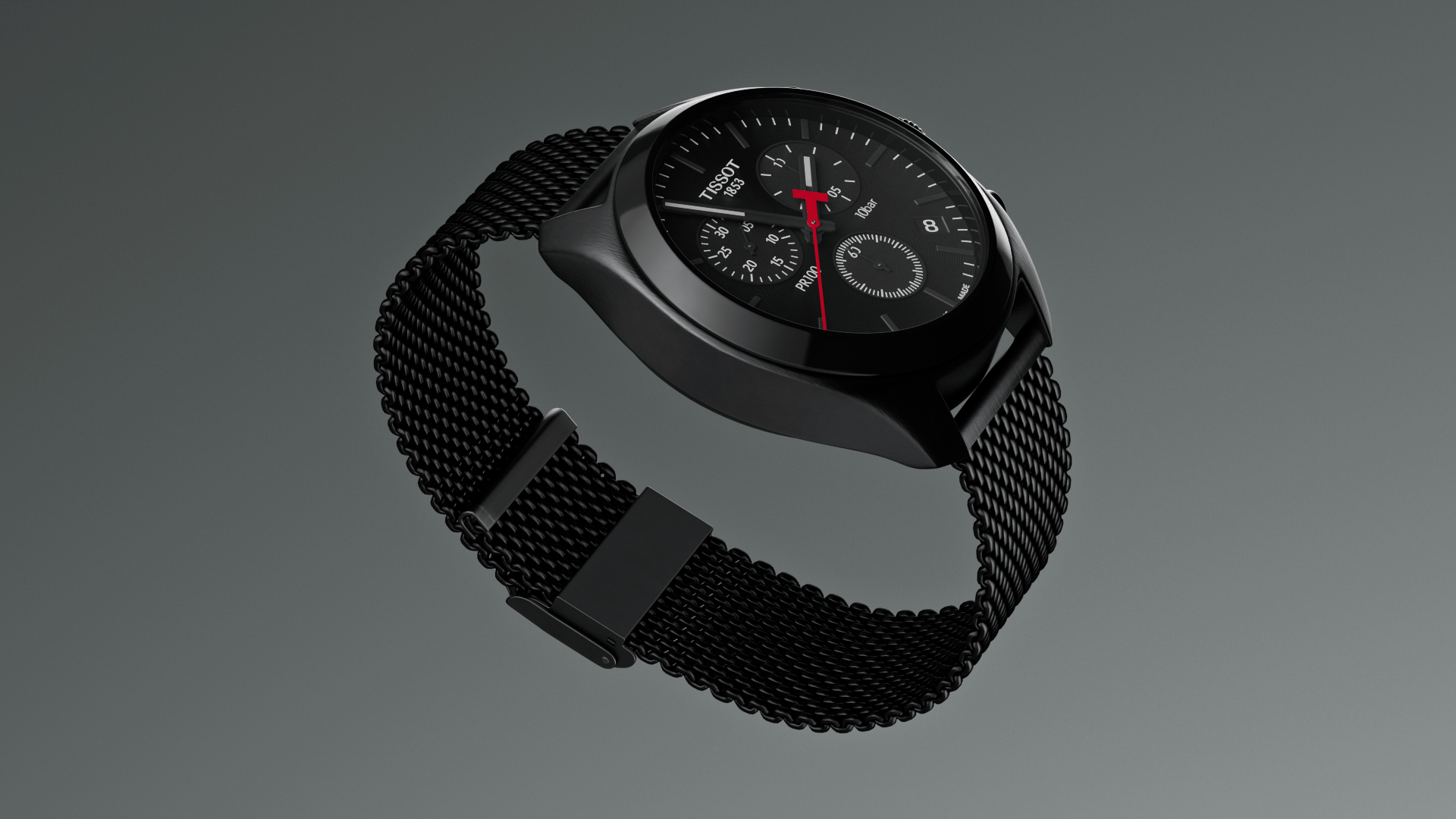 Julio Redondo，Tissot PR 100 Chronograph，Cinema 4D R23，product design，