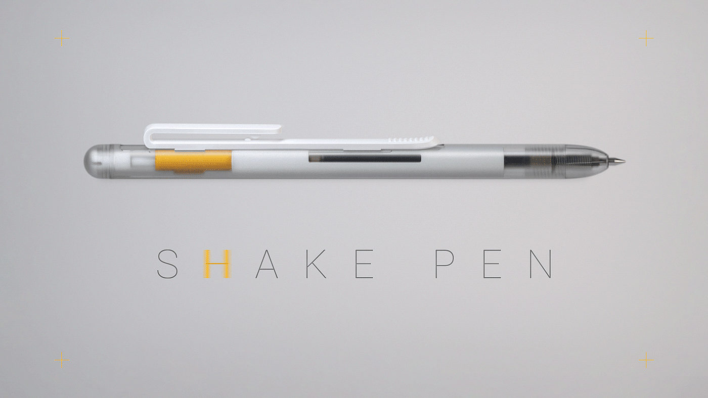 SHAKE PEN，产品设计，Patrick Wang，交互性，解压，