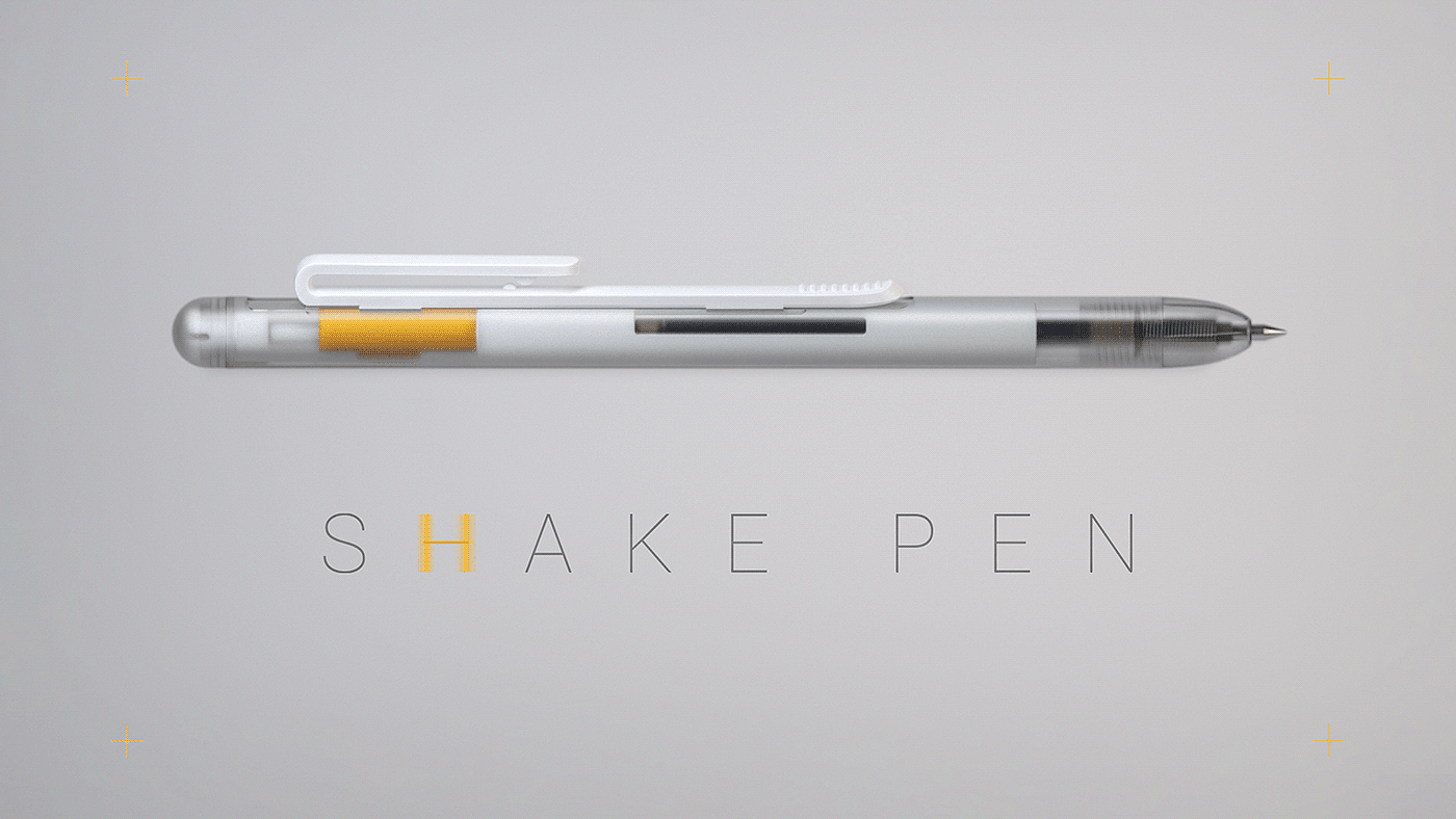 SHAKE PEN，product design，Patrick Wang，Interactivity，decompression，