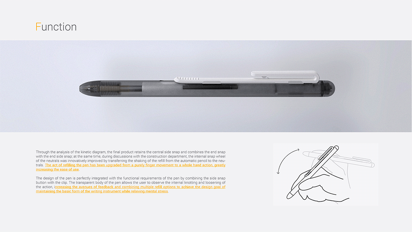 SHAKE PEN，product design，Patrick Wang，Interactivity，decompression，