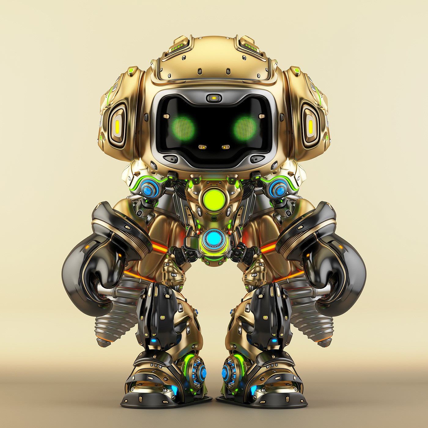 BOXER，Character design，robot，graphic design ，